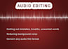 edit  audio lecture or interview