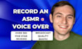 record your asmr voice over in a male british uk accent