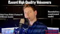 record deep male voice acting or voiceover for your project