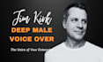 record a deep male voice over