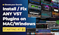 install or fix vst plugins on mac or windows