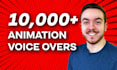 record a male character voice over for your animation