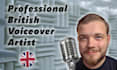 provide a high quality, male character voiceover for your projects