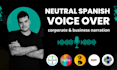 record a spanish commercial narration voice over