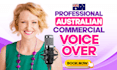 record warm, engaging female australian voiceovers