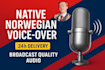record a professional norwegian voice over