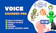 professionally modify your voice for videos, streams, and characters