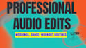 create a dj mix for weddings, dance and workout routine