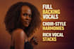 record rich, choir style backing vocals and gospel style harmonies