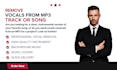 remove vocals from your mp3 track or song