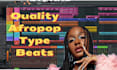 produce your high quality afrobeat, amapiano, dancehall and afropop type beats