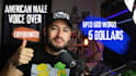 record an american english male voice over
