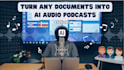 create a realistic ai podcast with hosts in any language