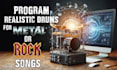 program realistic drums for your shitty metal or rock song