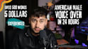 record an american male voice over