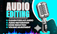 do audio edit, cleanup and fix in audio or video