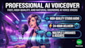 do professional english voice over using eleven labs
