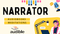professionally narrate and edit audiobook for audible