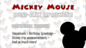 record a professional mickey mouse voice over or message fast