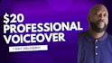 do a high quality pro deep low male american voice over