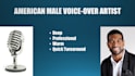 record a deep, vog, radio, american male voice over