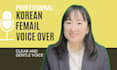 record a professional  korean female voice over