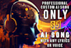 create ai original song from any lyrics with any style