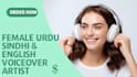 do female voiceover urdu in pakistani accent