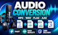 do convert audio to any format in 24 hours
