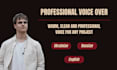 voice over in ukrainian, russian and english