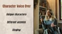 record your voice over character
