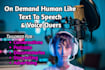 do human like text to speech and voice overs using ai