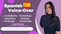 recorded a pro spanish voice over