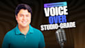 professionally record an american male voice over