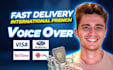 record a premium deep french canadian voice over with fast delivery
