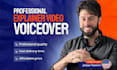 be your american male professional voiceover artist for your explainer video
