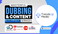 record professional dubbing and content translation services