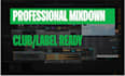 mixdown a track for you