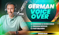 record a professional german voice over for your youtube channel