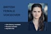 record a british female voice over
