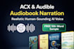 produce a high quality ai audiobook narration your listeners will trust