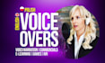 record a british female voice over