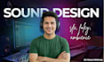 design sound effects for short films, animation, game or ai