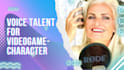 create a video game character with an attractive voice