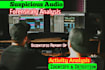 provide forensic audio analysis with detailed report