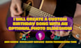 create a custom birthday song with personal photo slideshow