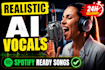 create studio quality ai songs with realistic vocals