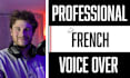 record a professional french voice over