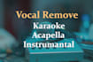 remove vocals from any song  create custom karaoke tracks