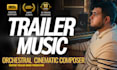 compose epic cinematic trailer music for film, game, or project